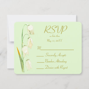 Lily of Norway Sage Wedding RSVP Card