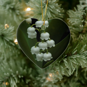 Lily of the Valley-0308 Ceramic Ornament