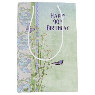 Lily of the Valley 90th Birthday  Medium Gift Bag