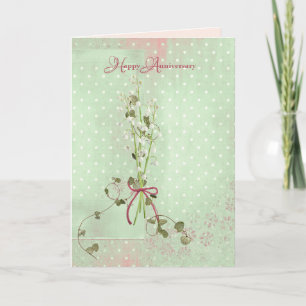 Lily of the Valley Anniversary Card