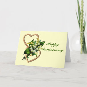 Lily of the Valley Anniversary Card