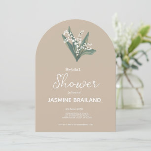 Lily Of The Valley Bouquet Bridal Shower Invitation