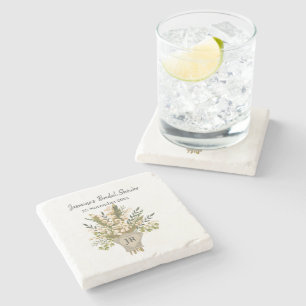 Lily Of The Valley Bouquet Bridal Shower Stone Coaster