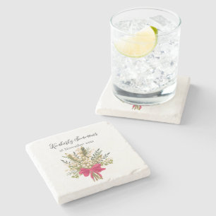 Lily Of The Valley Bouquet Stone Coaster