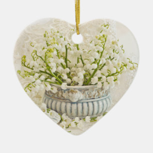 Lily Of The Valley Ceramic Ornament