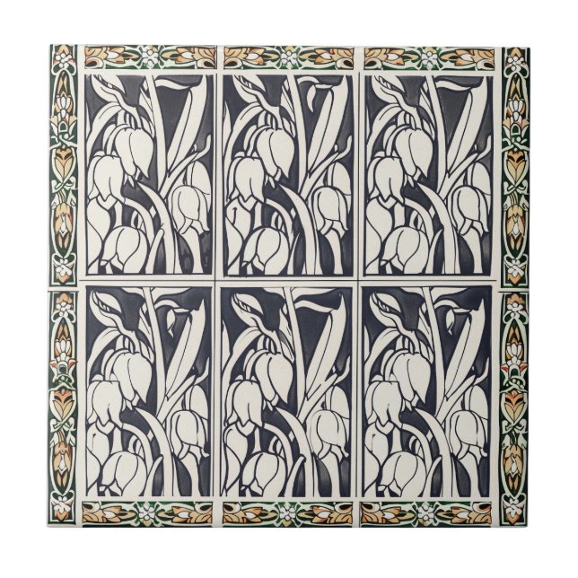 Lily of the Valley Ceramic Tile (Front)
