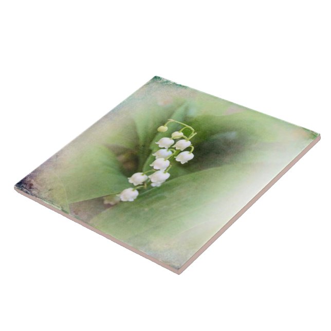 Lily of The valley Ceramic Tile (Side)