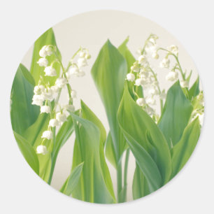 Lily of the Valley Classic Round Sticker
