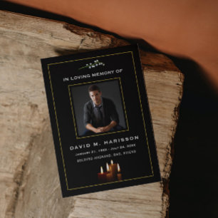 Lily of the Valley Custom Photo Funeral Sympathy