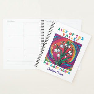 Lily of the Valley Elegant May Birth Month Flower  Planner