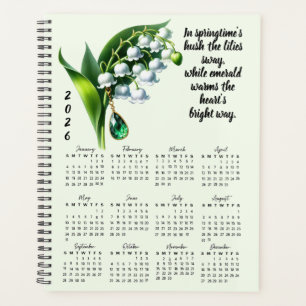 Lily of the Valley & Emerald May Verse – 2026 Full Planner
