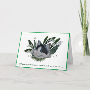 Lily of the valley fairy greeting card