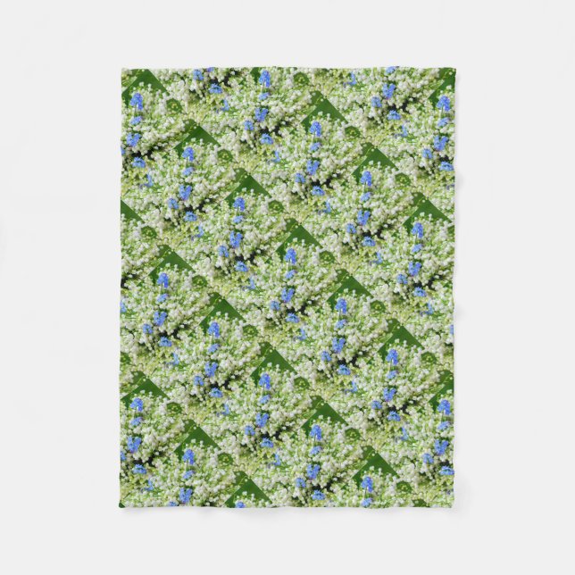 Lily of the valley fleece blanket (Front)