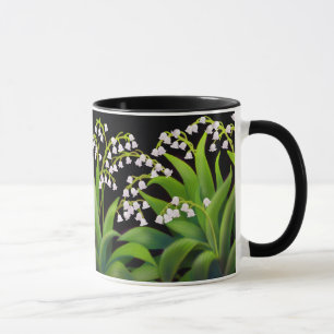 Lily of the Valley Floral Art Mug