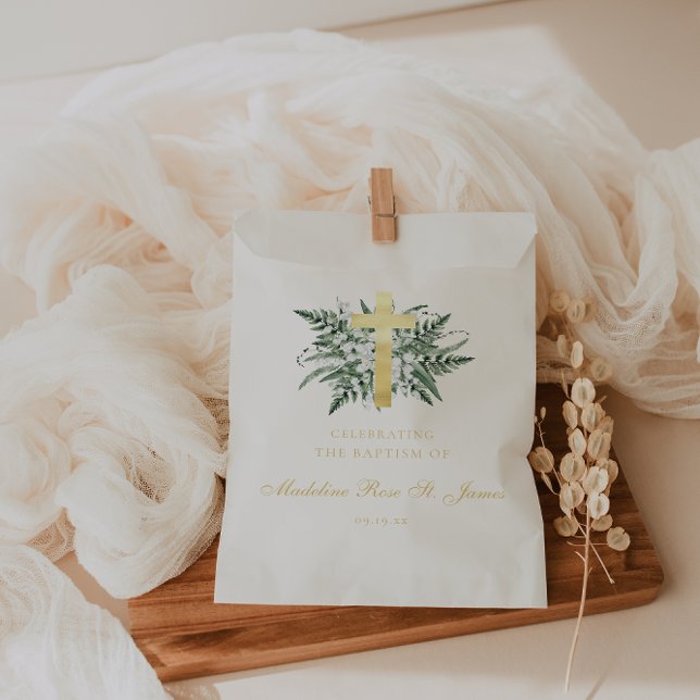 Lily of The Valley | Floral Baptism Christening Favour Bag (Creator Uploaded)