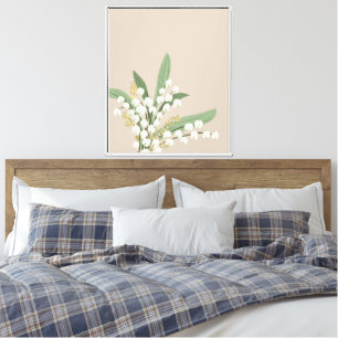 Lily Of The Valley Floral  Canvas Print