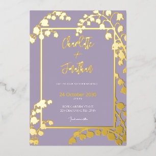 Lily of the Valley Floral Garden Wedding Gold