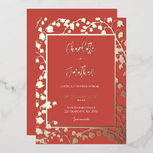 Lily of the Valley Floral Garden Wedding Gold   