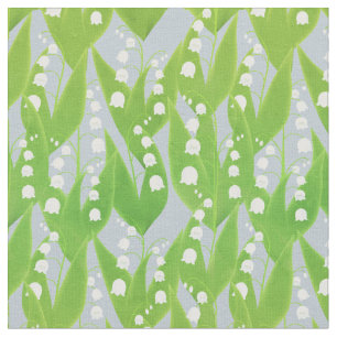 Lily of the Valley Floral Pattern Fabric