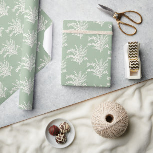 Lily of the Valley Floral  Wrapping Paper