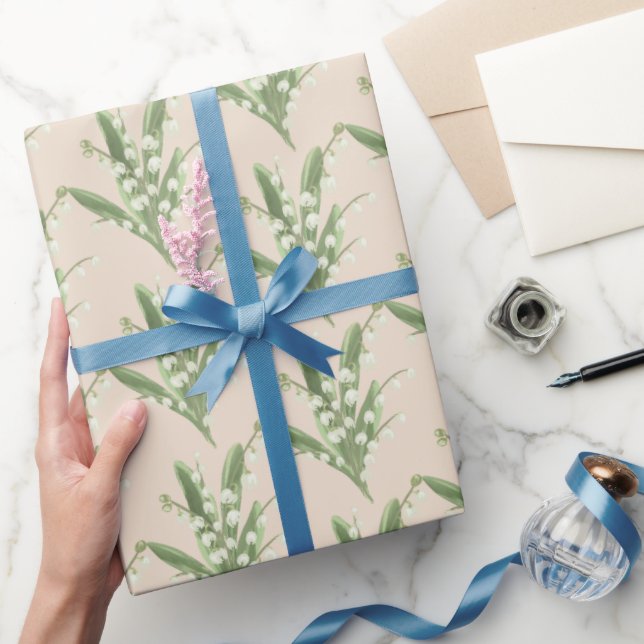 Lily of the Valley Floral  Wrapping Paper (Gifting)