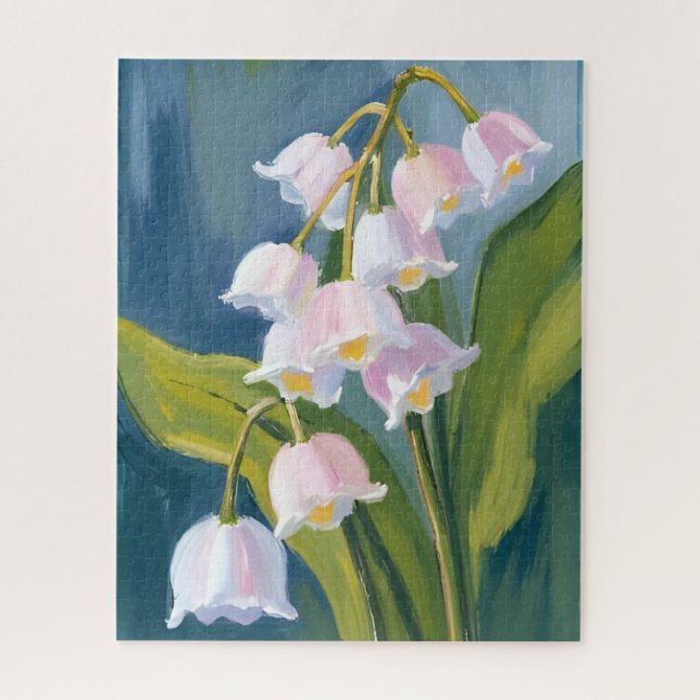 Lily of the Valley | Flower Watercolor Painting Jigsaw Puzzle (Vertical)