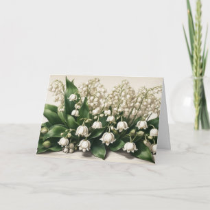 Lily of the Valley Flowers Card