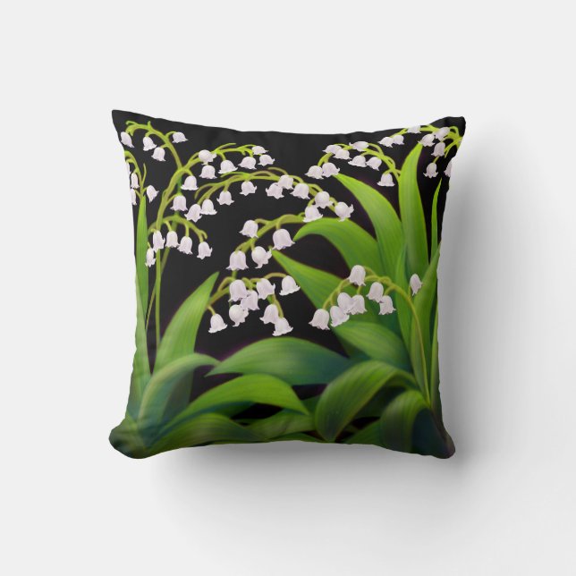 Lily of the Valley Flowers Pillow (Front)