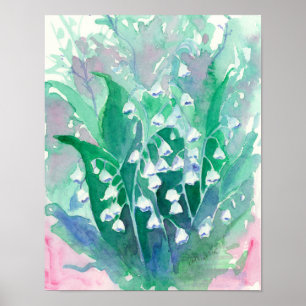 Lily of the Valley Flowers Poster