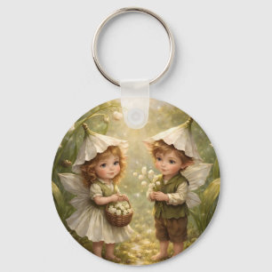 Lily of the Valley Forest Fairies Key Ring