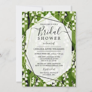 Lily of the Valley Greenery Bridal Shower Invitation