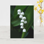 Lily of the Valley greeting card (Yellow Flower)