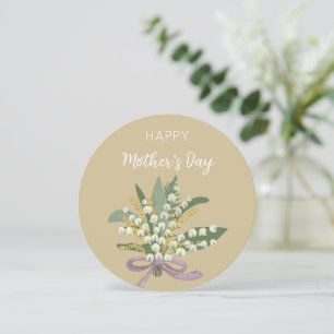 Lily of the Valley Happy Mother's Day Holiday Card