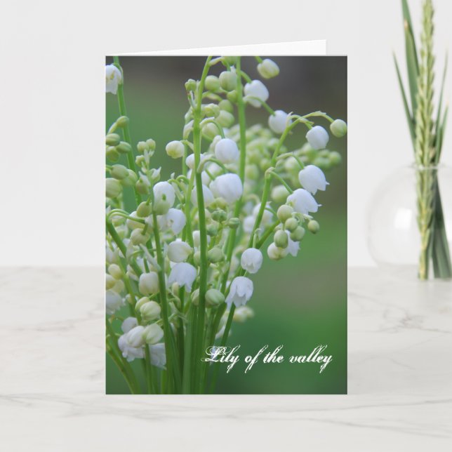 Lily of the valley holiday card (Front)