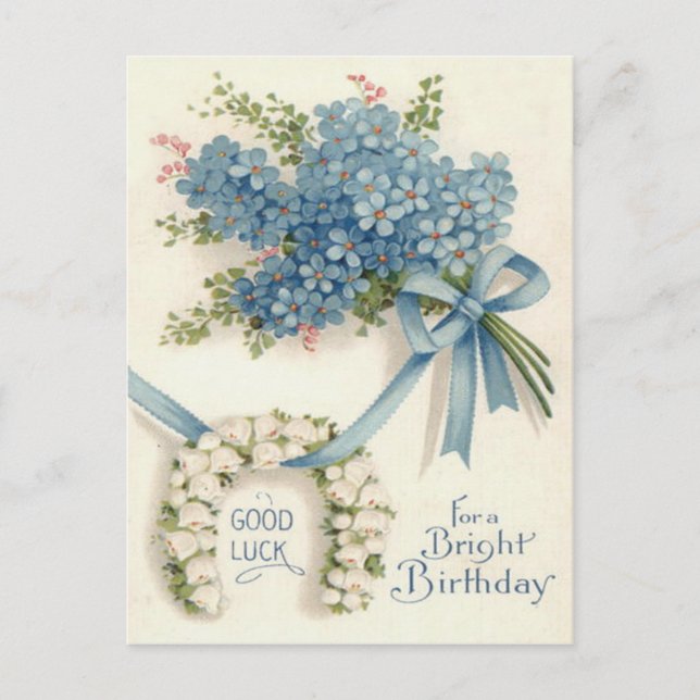 Lily of The Valley Horseshoe Forget-Me-Not Postcard (Front)