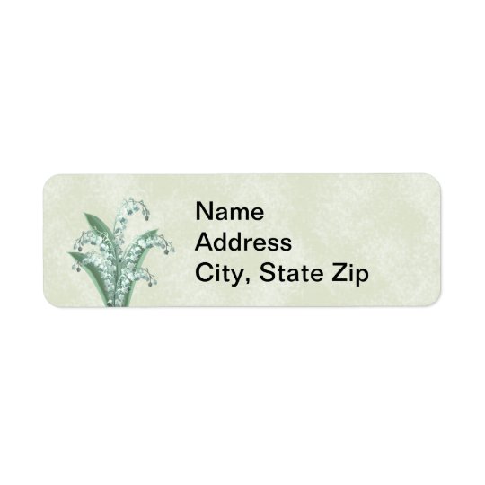 Lily of the Valley Label Return Address Label