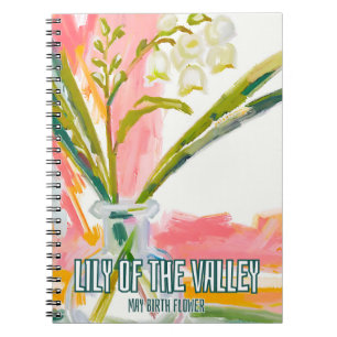 Lily of the Valley May Birth Month Flower Gardener Notebook