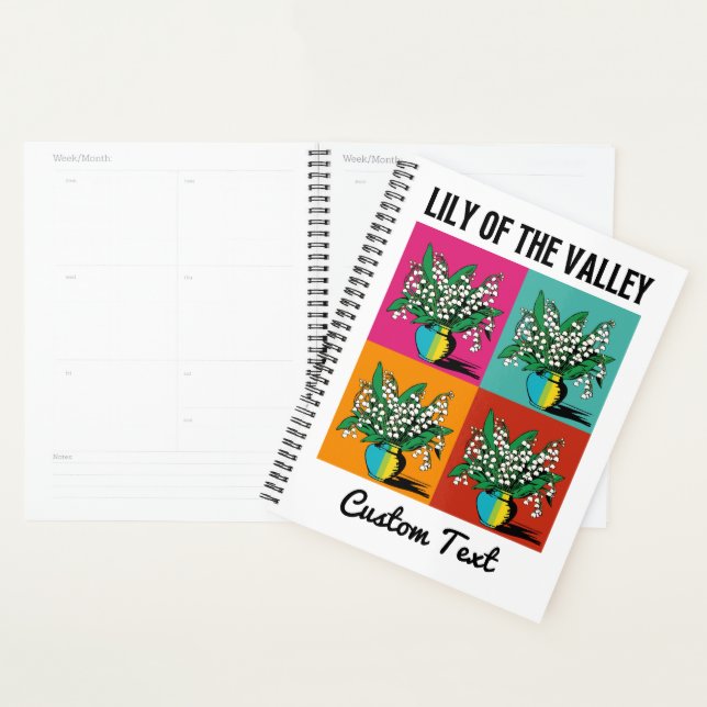 Lily of the Valley May Birth Month Flower Gardener Planner (Display)