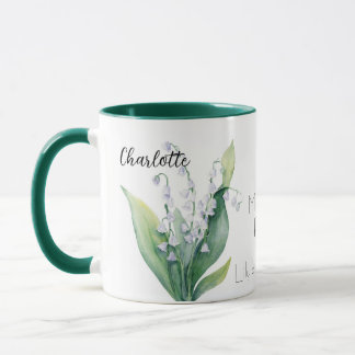 Lily of the Valley May Birth Month Flower Mug