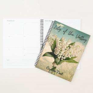 Lily of the Valley May Birth Month Flower Retro Planner