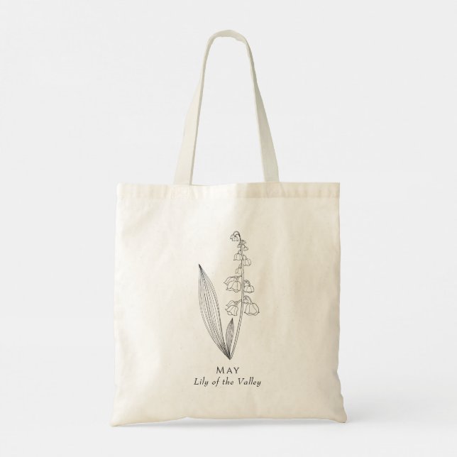 Lily of the Valley - May birth month flower  Tote Bag (Back)