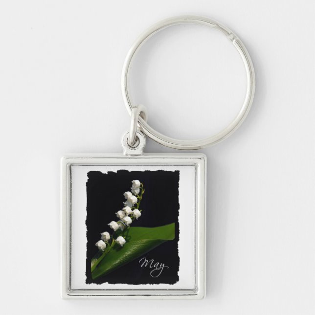 Lily of the Valley - May Key Ring (Front)