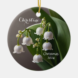 Lily of the Valley May Personalized Ornament