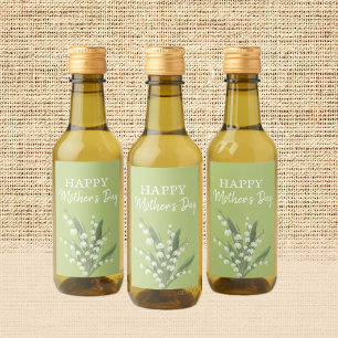Lily of the Valley Mothers Day Wine Label