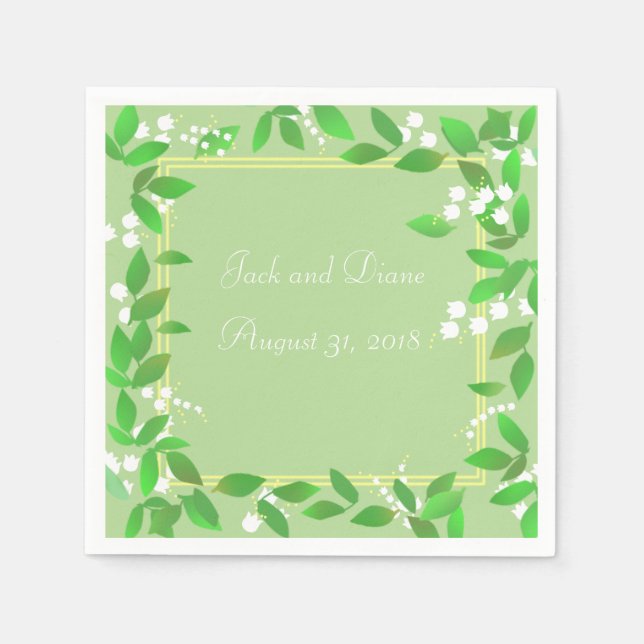 Lily of the Valley Napkins (Front)