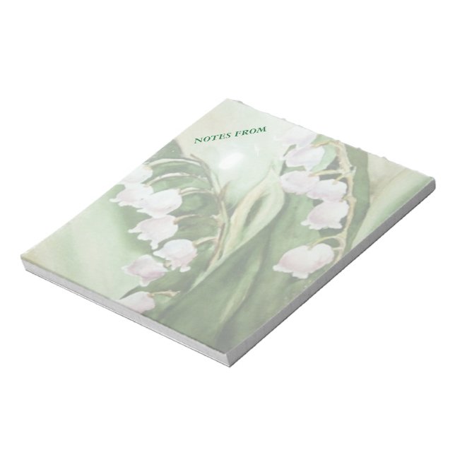 LILY OF THE VALLEY NOTEPAD (Rotated)