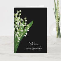 Lily of the Valley On Black Sympathy