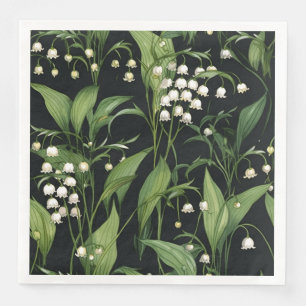 Lily of the valley pattern napkin
