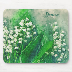 Lily of the Valley Personalized Mouse Pad