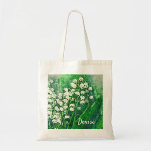 Lily of the Valley Personalized Tote Bag